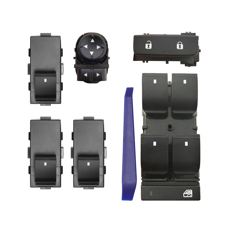 DURAFORCE Window Switch Door Lock Mirror Control 2007-2013 Chevy GMC Driver Passenger