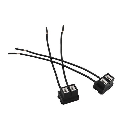 DURAFORCE H11B Female Ceramic Wire Pigtail Headlight Bulb Socket Connector USA Harness