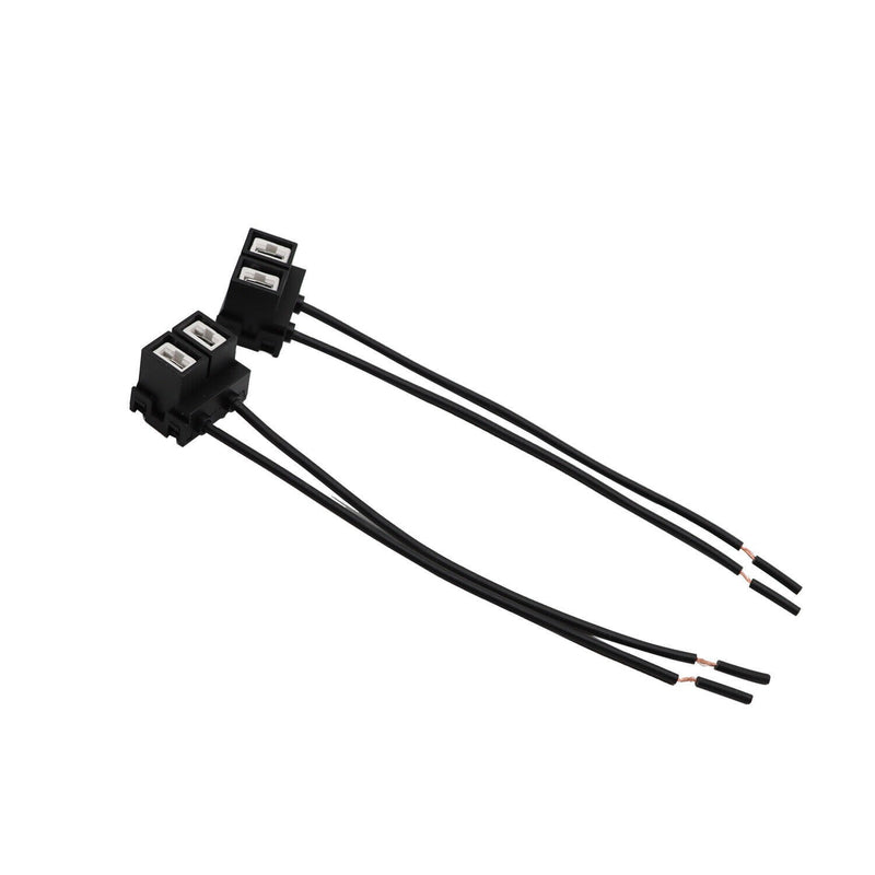 DURAFORCE H11B Female Ceramic Wire Pigtail Headlight Bulb Socket Connector USA Harness