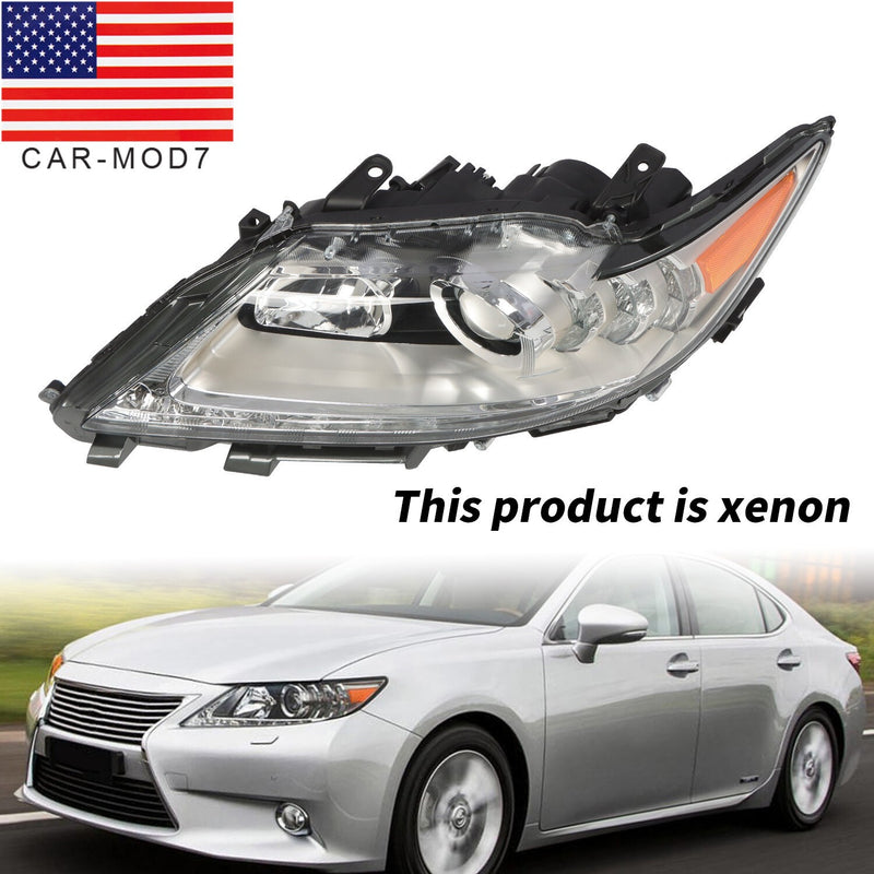 DURAFORCE Xenon HID Headlight Left Driver Side for 2013-2015 Lexus ES350 ES300h