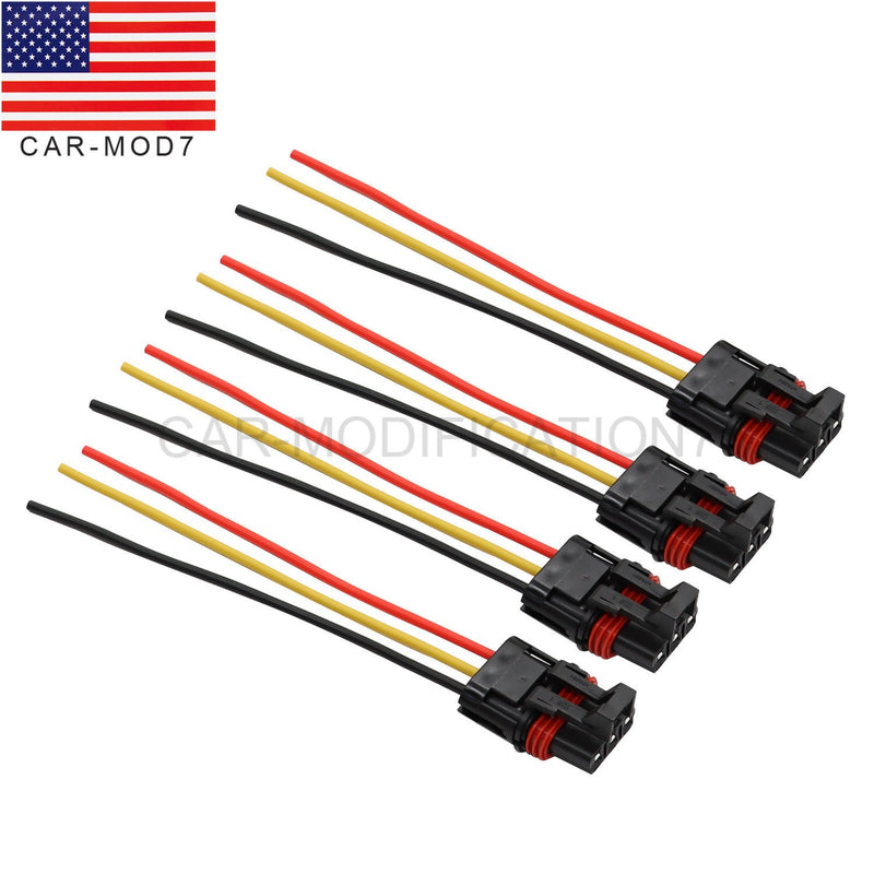DURAFORCE XP1000 4PCS Pulse Power Plug Pigtail Connector for Polaris Ranger Crew & RZR