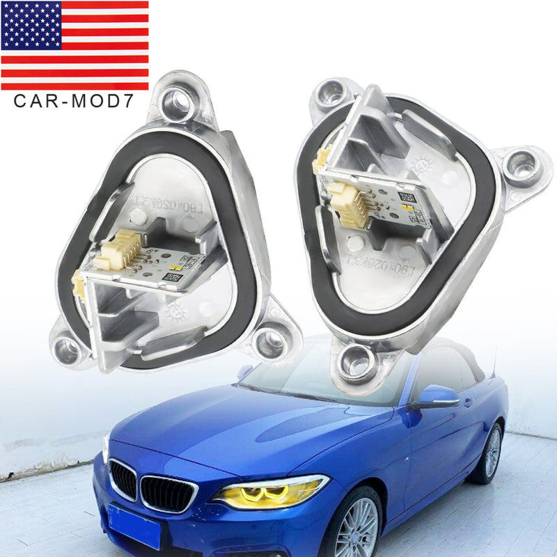 DURAFORCE Yellow Angel Eyes DRL LED Modules for 2018-2021 BMW 2 Series F22 F23 F87 M2