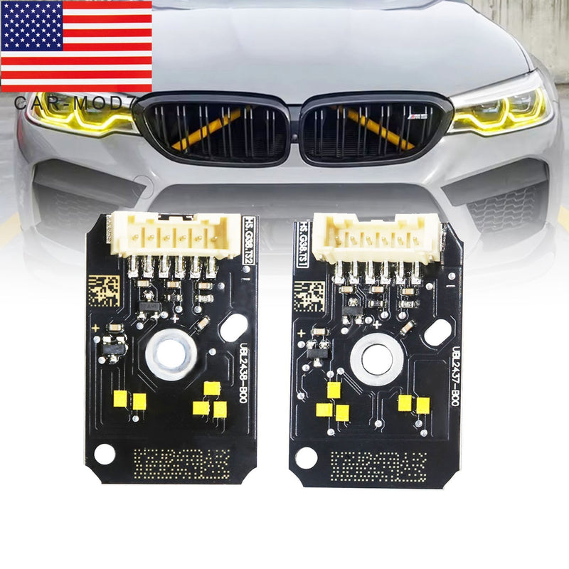 DURAFORCE Yellow DRL LED Boards for 17-20 BMW G30 530i 540i F90 M5 Daytime Running Lights