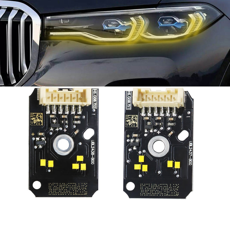 DURAFORCE Yellow DRL LED Boards for 17-20 BMW G30 530i 540i F90 M5 Daytime Running Lights