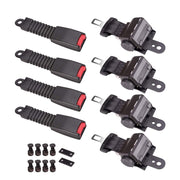 DURAFORCE Retractable Golf Cart Lap Seat Belts 4 Sets for EZGO Yamaha Club Car