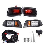 DURAFORCE Adjustable LED Headlight & Tail Light Kit for EZGO TXT 1996-2013