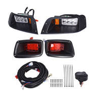 DURAFORCE Adjustable LED Headlight & Tail Light Kit for EZGO TXT 1996-2013