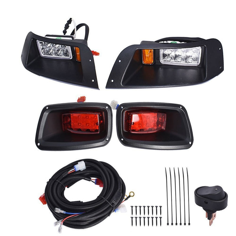 DURAFORCE Adjustable LED Headlight & Tail Light Kit for EZGO TXT 1996-2013