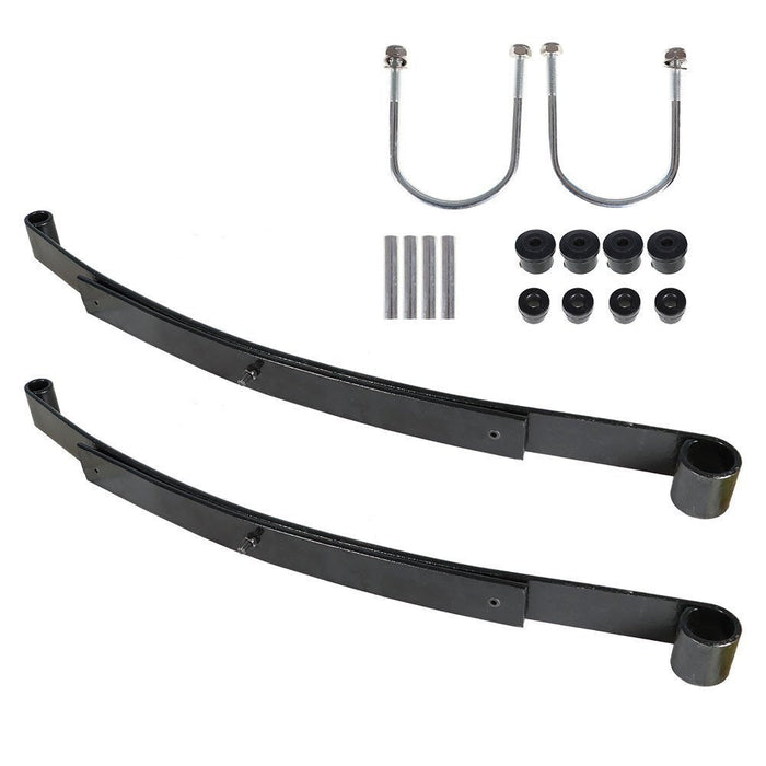 DURAFORCE Heavy Duty Rear 2 Leaf Spring Kit w/ Bushings & Sleeves for EZGO RXV Golf Cart