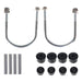 DURAFORCE Heavy Duty Rear 2 Leaf Spring Kit w/ Bushings & Sleeves for EZGO RXV Golf Cart