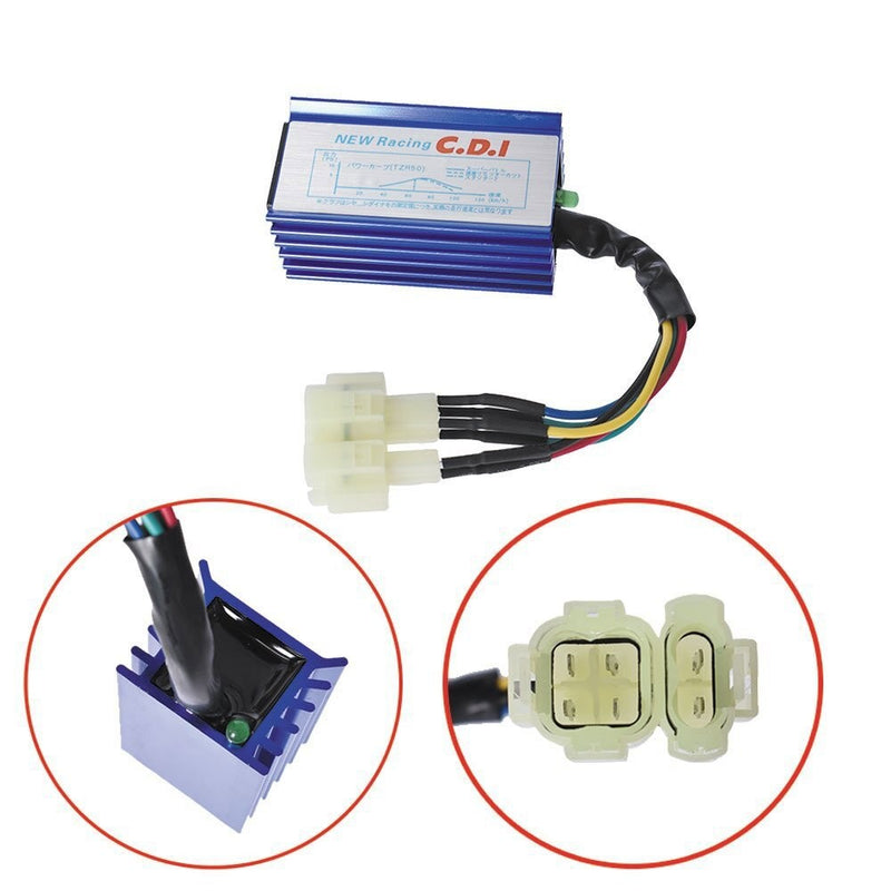 DURAFORCE Racing Ignition Coil Spark Plug AC CDI Box for GY6 50cc 125cc 150cc