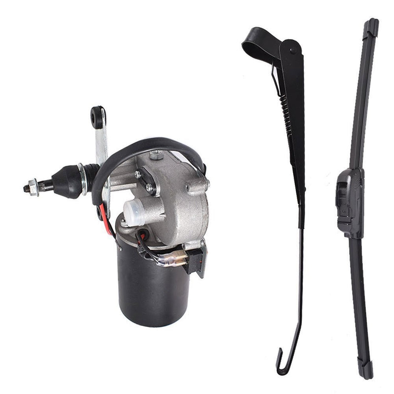 DURAFORCE 12V UTV Electric Windshield Wiper Motor Kit for Polaris RZR Kawasaki US Fit