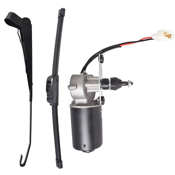 DURAFORCE 12V UTV Electric Windshield Wiper Motor Kit for Polaris RZR Kawasaki US Fit