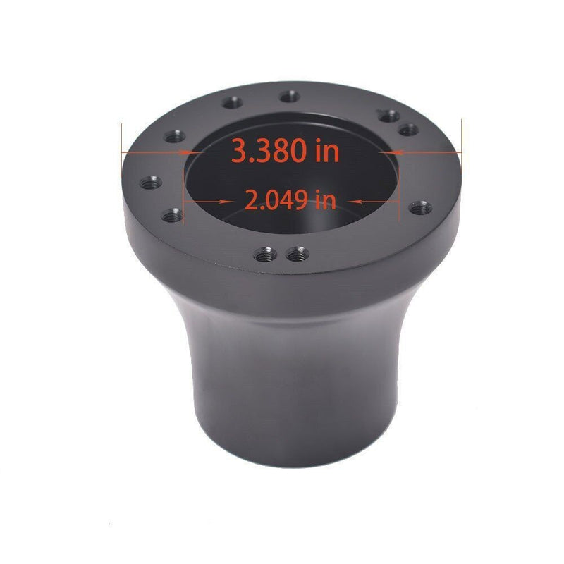 DURAFORCE Black Steering Wheel Hub Adapter for EZGO TXT RXV Golf Carts