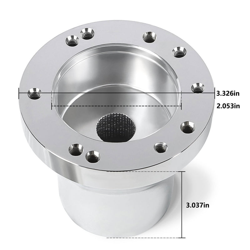DURAFORCE Chrome Golf Cart Steering Wheel Hub Adapter for EZGO RXV TXT Cart Parts