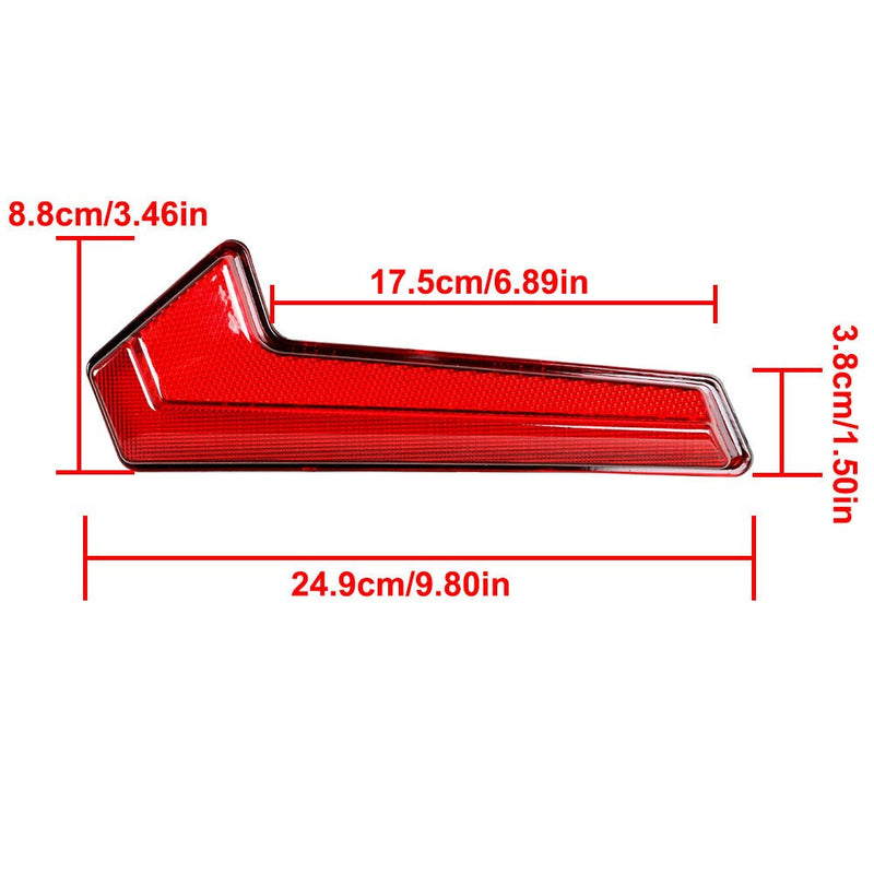 DURAFORCE Polaris RZR 1000 XP Turbo 2019-2022 Red Tail Lights Pair (2) Replacement
