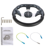 DURAFORCE Carbon Fiber Golf Cart Steering Wheel for EZGO Yamaha Club Car