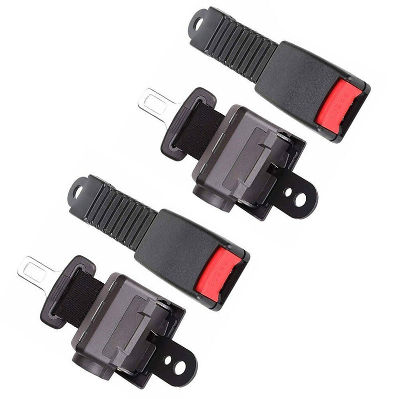 DURAFORCE 2x 42" Universal Golf Cart Retractable Lap Seat Belts Front & Rear Safety Belts