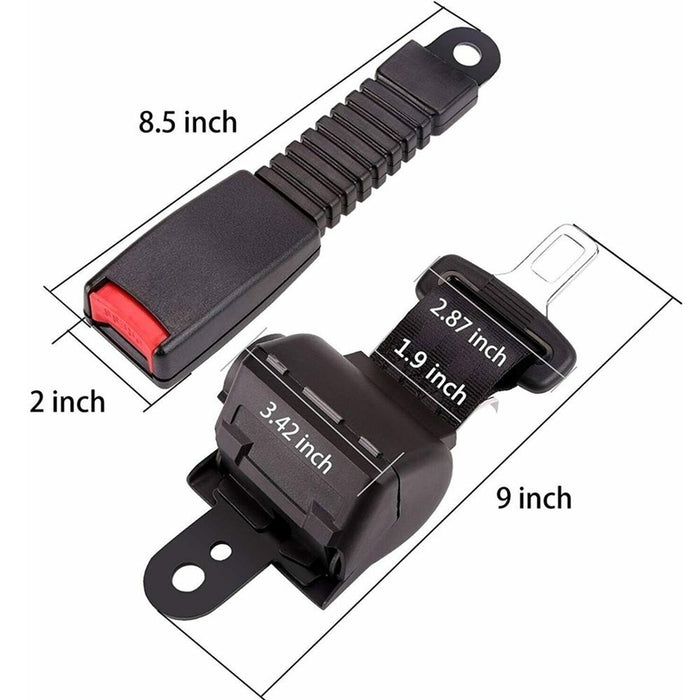 DURAFORCE 2x 42" Universal Golf Cart Retractable Lap Seat Belts Front & Rear Safety Belts