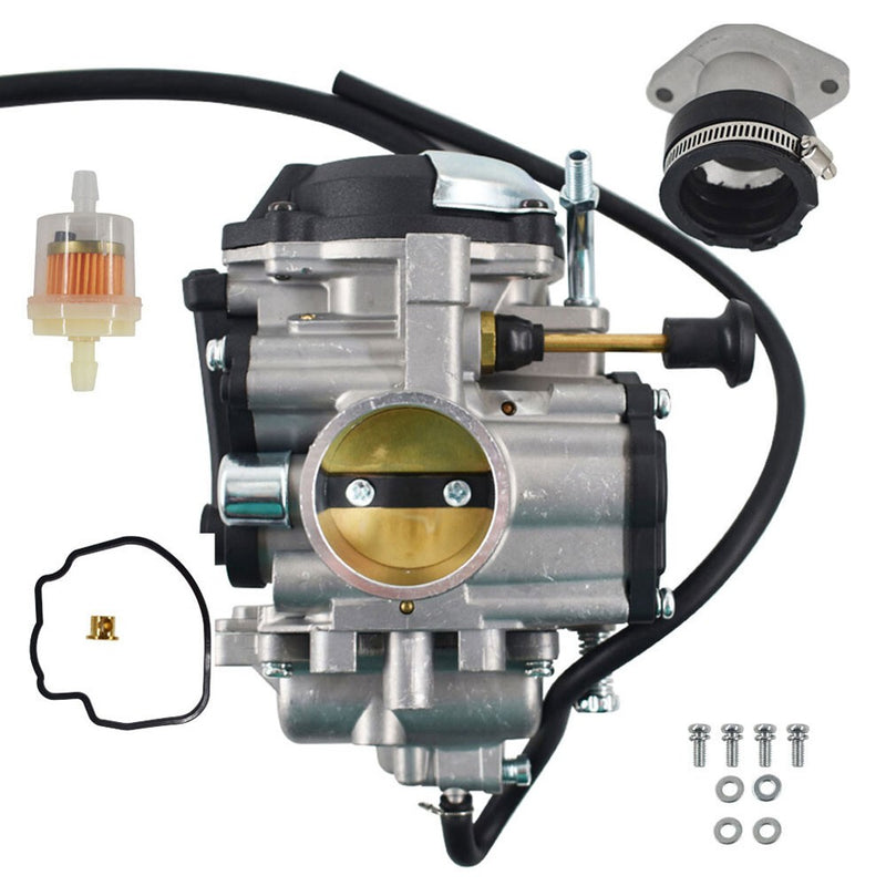DURAFORCE New Carburetor for Yamaha Bear Tracker 250 YFM250 1999-2004 with Manifold