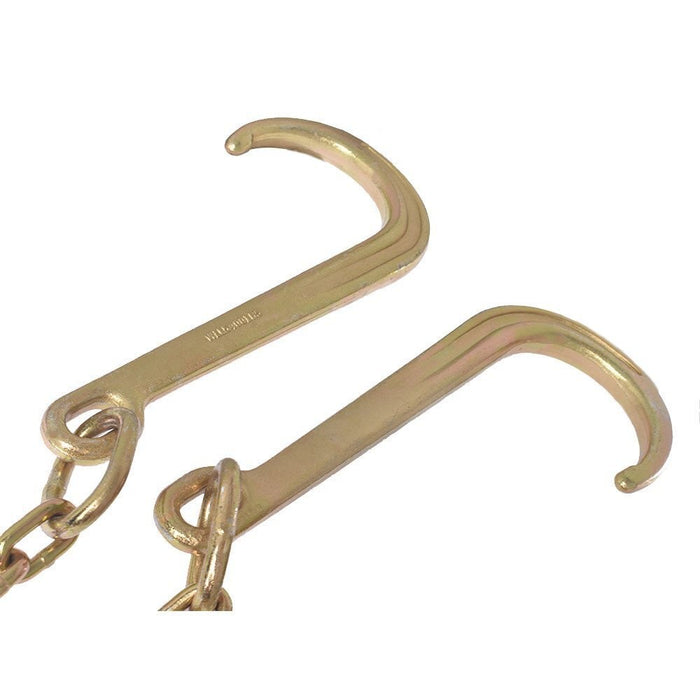 DURAFORCE 15" G70 V-Chain J Hooks 2" Flatbed Tow Truck Rollback Wrecker Carrier