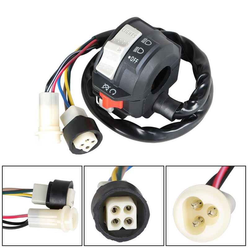 DURAFORCE YAMAHA Moto 4 Warrior 350 Left Handlebar Kill Light Switch US Fit