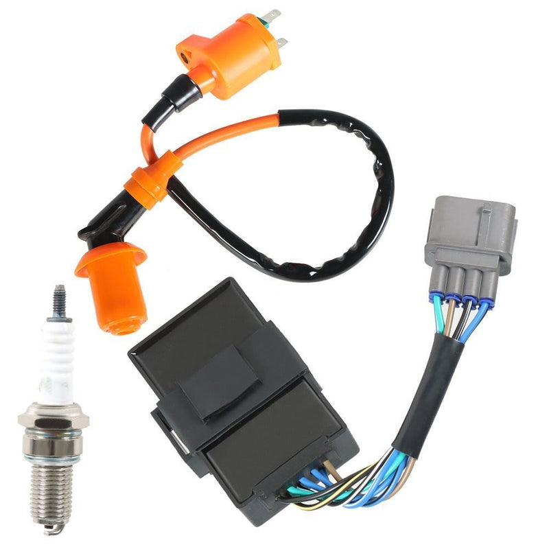 DURAFORCE New Ignition Coil CDI Spark Plug for Honda FourTrax 300 TRX300 1998-2000