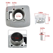 DURAFORCE Honda Rancher TRX350 2000-06 Cylinder Piston Gasket Top End Rebuild Kit ATV