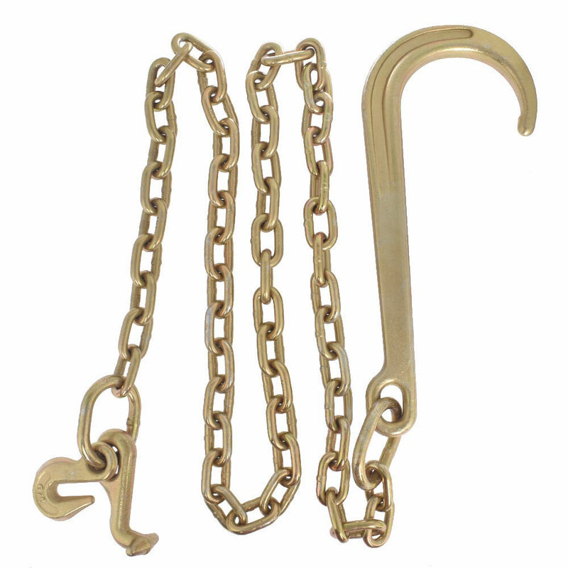 DURAFORCE 5/16x6ft G70 J Hook Tow Rollback Wrecker Recovery Chain 15