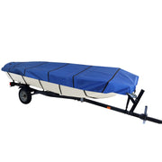 DURAFORCE Waterproof Boat Cover 17-19ft Heavy Duty Fabric Beam 95" Dark Blue