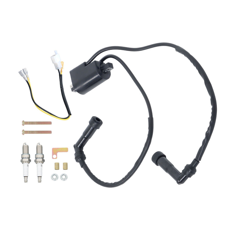 DURAFORCE Ignition Coil & Spark Plug for 1978-1981 Honda Hawk 400 CB400T 30530-447-003