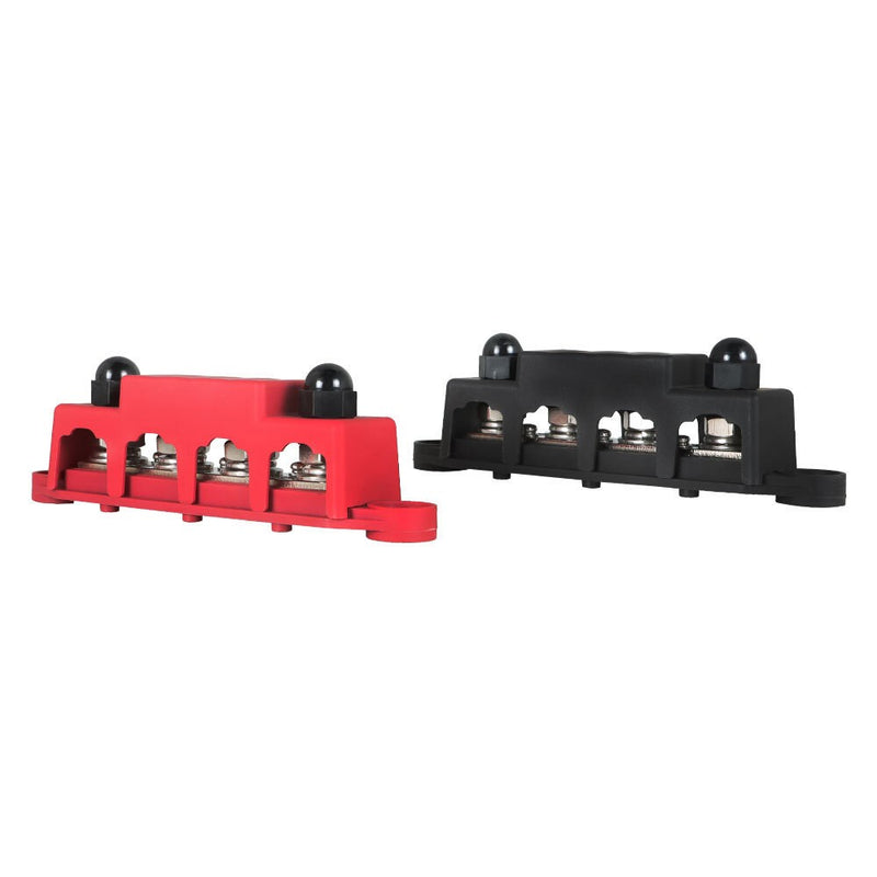 DURAFORCE Unused 4 Post 12V 250A Busbar Power Distribution Red & Black Pair 5/16