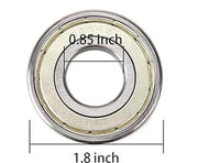 DURAFORCE 2× Rear Axle Bearings for Yamaha G2 G8-G22 G29 Golf Cart Drive Replacement