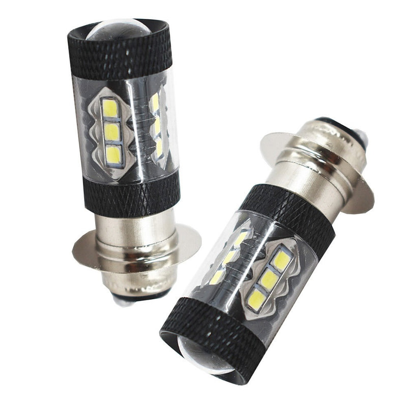 DURAFORCE 80W LED Fog Headlight Bulbs for Honda Recon 250 TRX250TE 2002-2004 Pair