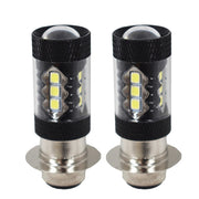 DURAFORCE 80W LED Fog Headlight Bulbs for Honda Recon 250 TRX250TE 2002-2004 Pair