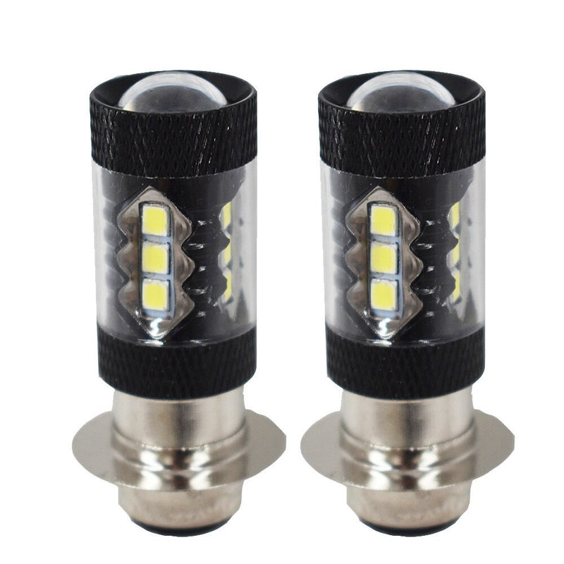 DURAFORCE 80W LED Fog Headlight Bulbs for Honda Recon 250 TRX250TE 2002-2004 Pair