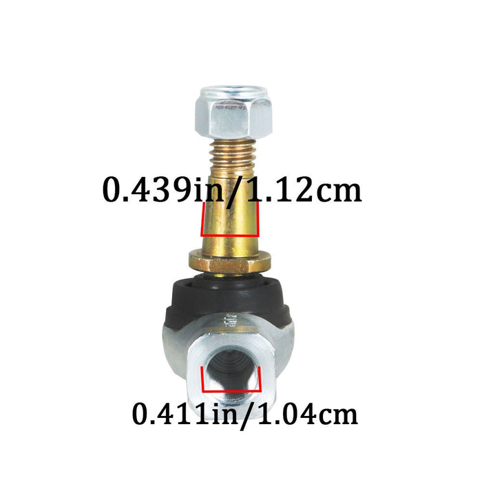 DURAFORCE Tie Rod Ends for EZGO TXT Golf Cart 2001-Up Driver & Passenger Side Set