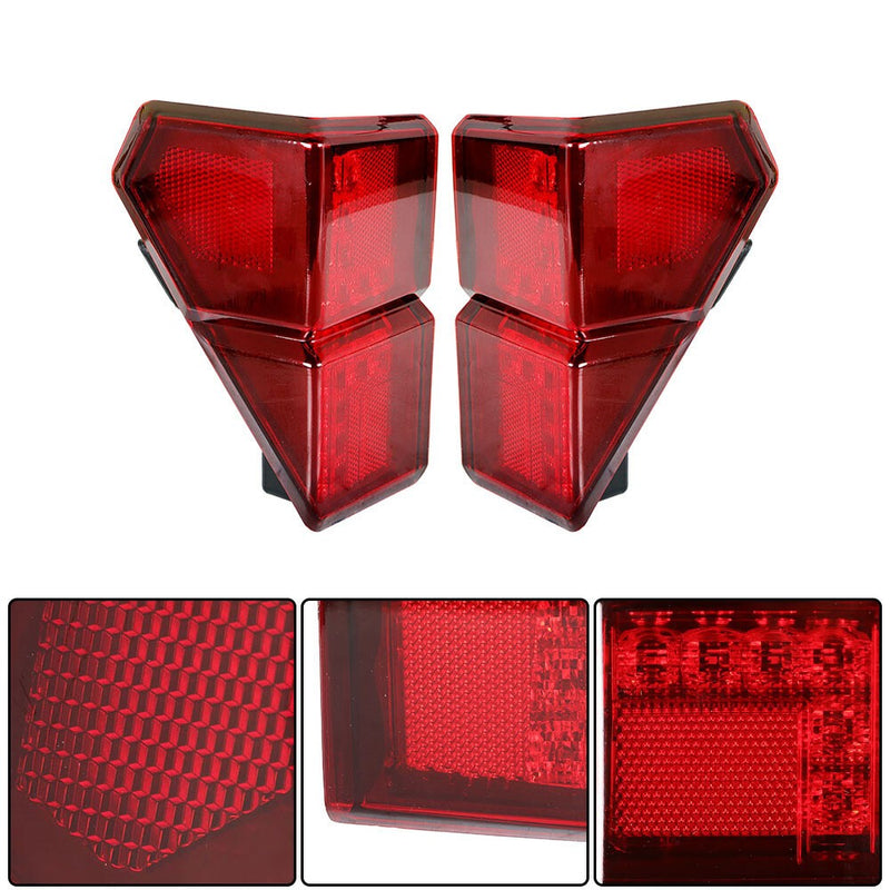 DURAFORCE Polaris Ranger XP 1000 2018-2021 Rear Left & Right Red Tail Lights Set New
