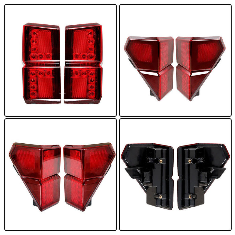 DURAFORCE Polaris Ranger XP 1000 2018-2021 Rear Left & Right Red Tail Lights Set New
