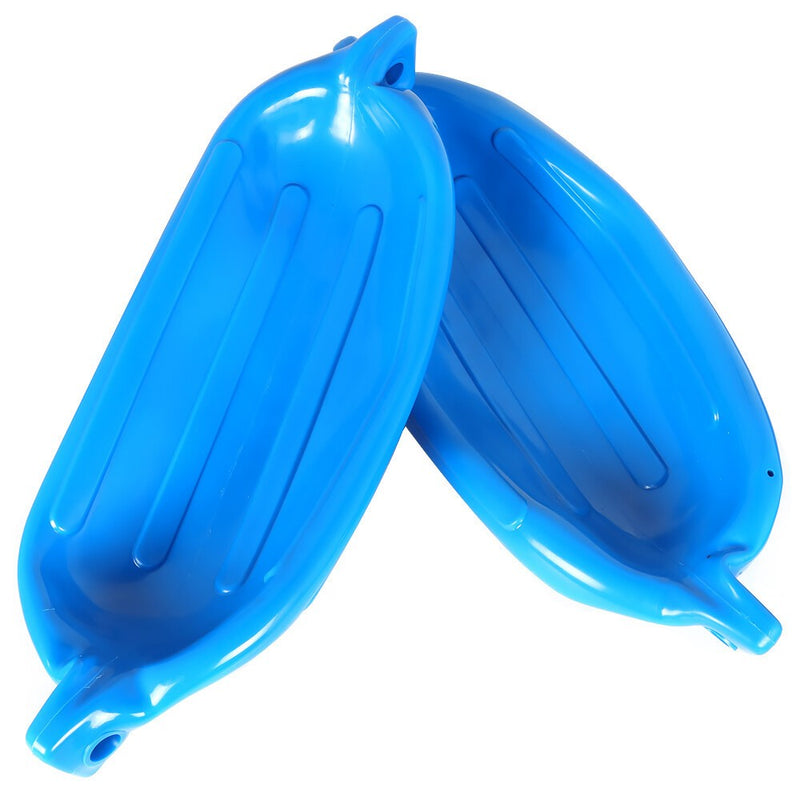 DURAFORCE Marine Boat Fender Bumper Shield Pack of 4 Vinyl Ribbed 6.5x23" Protection