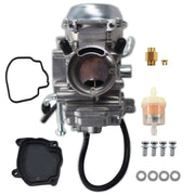 DURAFORCE New Fuel Filter & Carburetor for Arctic Cat 400 1998-2001 2x4 4x4 w/Cover