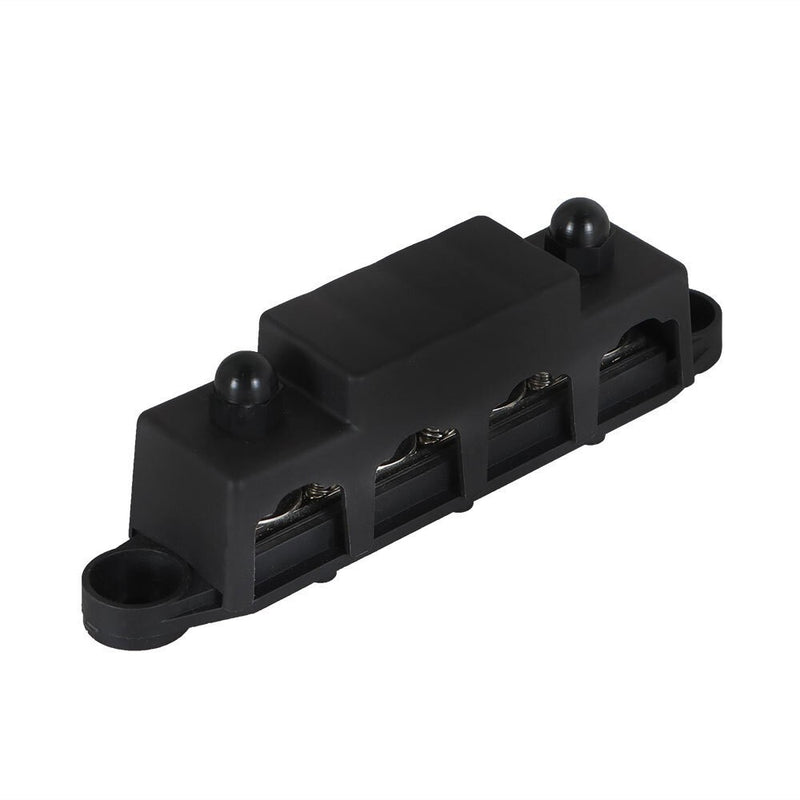 DURAFORCE Unused 4 Post Busbar Power Distribution Block 5/16" 12V 250A with Cover
