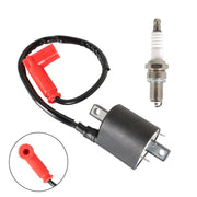 DURAFORCE Ignition Coil & Spark Plug for Yamaha G2 1985-1991 G5 1990-1995 Golf Cart