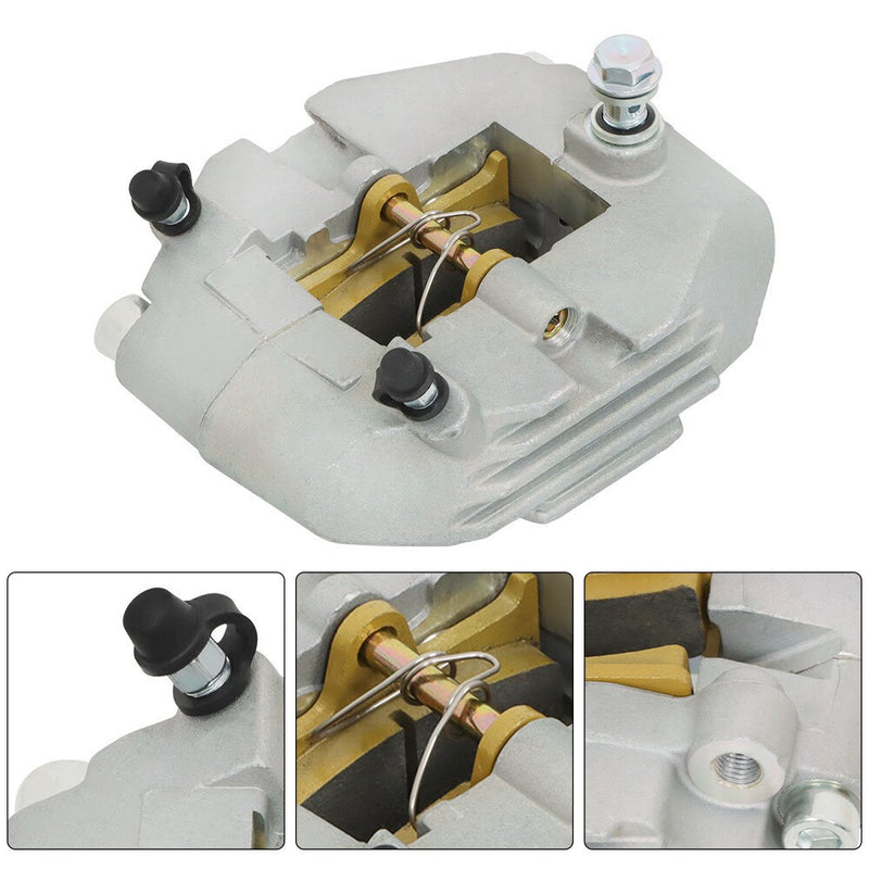 DURAFORCE Rear Brake Caliper with Pads for Yamaha Grizzly 660 YFM660F 2002-2008