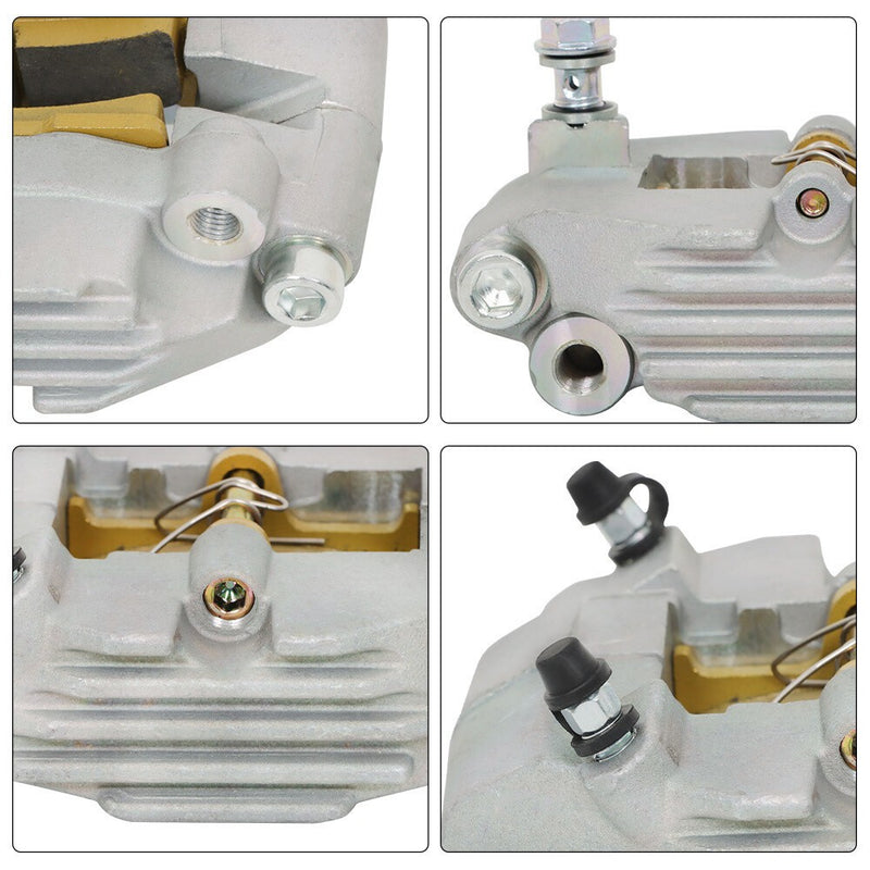 DURAFORCE Rear Brake Caliper with Pads for Yamaha Grizzly 660 YFM660F 2002-2008