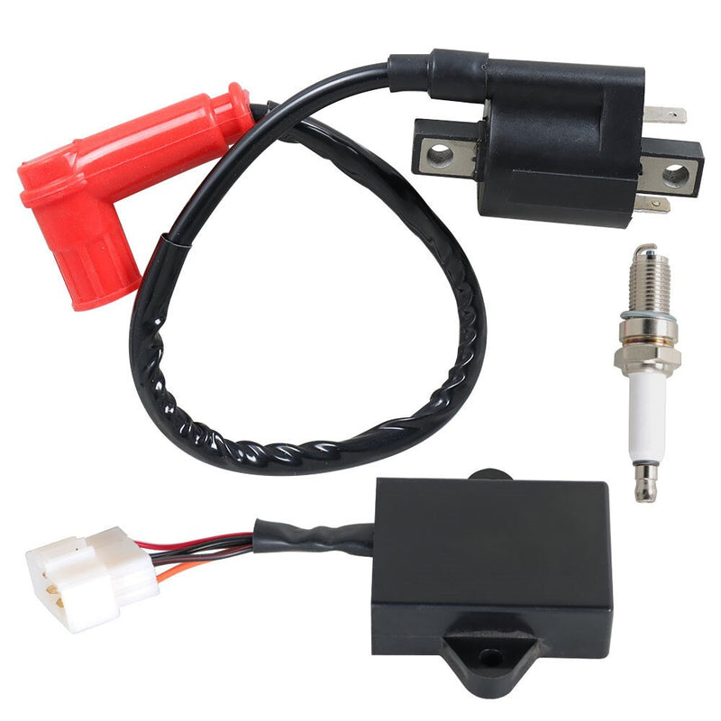 DURAFORCE Yamaha G9 Golf Cart Front Ignition Coil CDI Box Spark Plug 90-95 Gas Cart