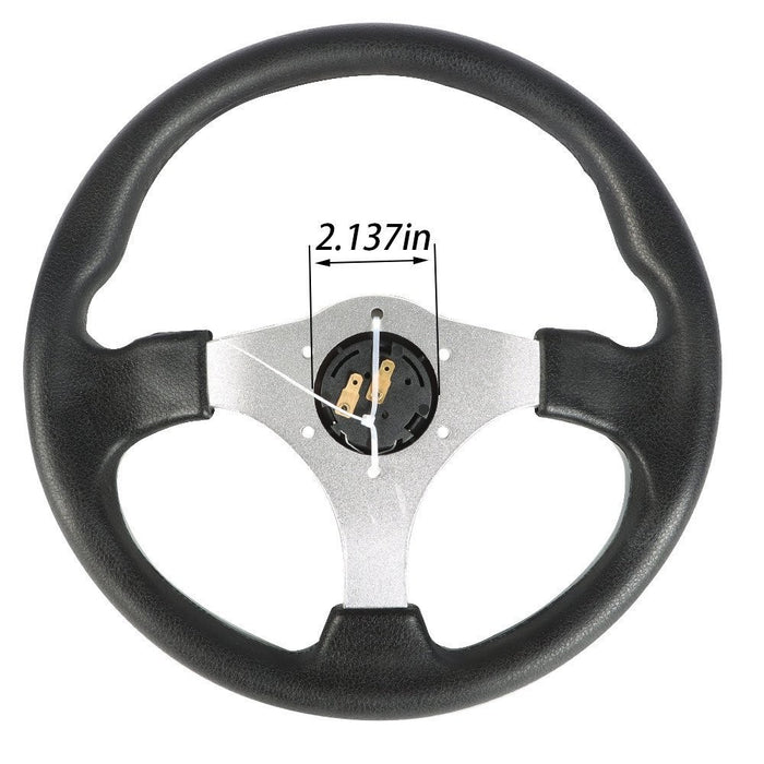 DURAFORCE 12.5" Carbon Fiber Golf Cart Steering Wheel for EZGO Club Car Yamaha Parts