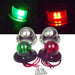 DURAFORCE 12V Stainless Steel LED Bow Navigation Lights Pair for Boat Yacht Pontoon