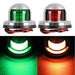 DURAFORCE 12V Stainless Steel LED Bow Navigation Lights Pair for Boat Yacht Pontoon