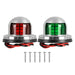 DURAFORCE 12V Stainless Steel LED Bow Navigation Lights Pair for Boat Yacht Pontoon